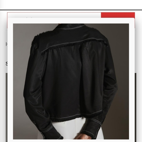 Anthropologie By Anthropologie Women's Black Seamed Buttondown Top Size XL - Picture 2 of 16